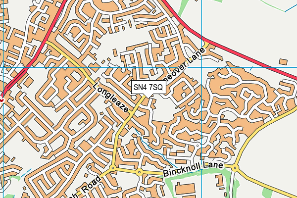 SN4 7SQ map - OS VectorMap District (Ordnance Survey)
