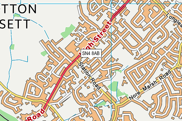 SN4 8AB map - OS VectorMap District (Ordnance Survey)
