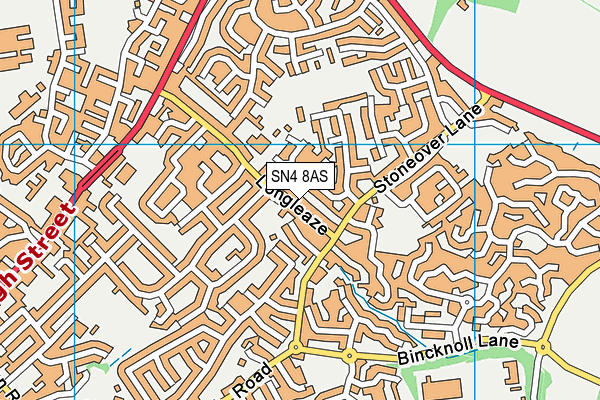 SN4 8AS map - OS VectorMap District (Ordnance Survey)