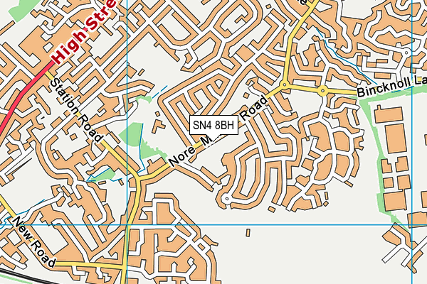 SN4 8BH map - OS VectorMap District (Ordnance Survey)