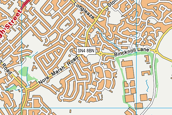 SN4 8BN map - OS VectorMap District (Ordnance Survey)