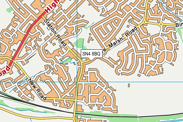 SN4 8BQ map - OS VectorMap District (Ordnance Survey)
