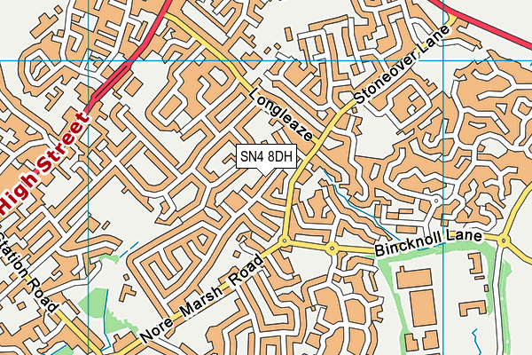 SN4 8DH map - OS VectorMap District (Ordnance Survey)