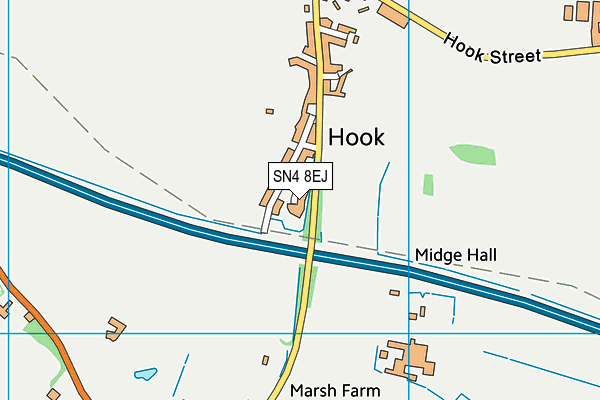 SN4 8EJ map - OS VectorMap District (Ordnance Survey)