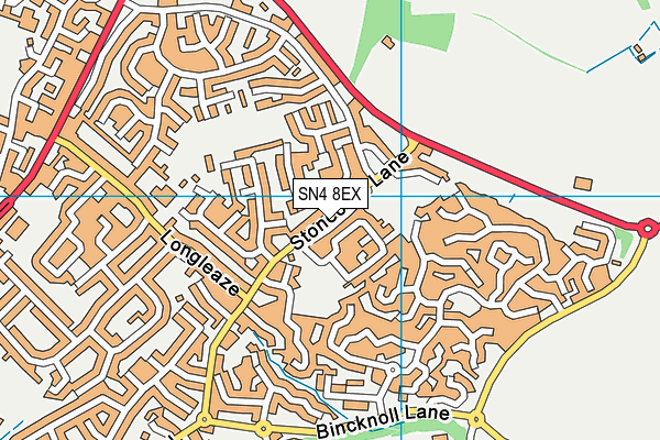 SN4 8EX map - OS VectorMap District (Ordnance Survey)