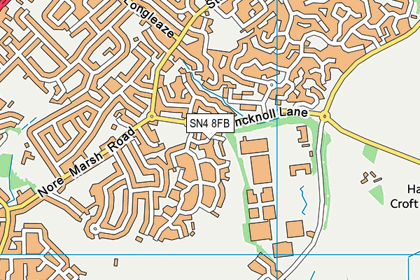SN4 8FB map - OS VectorMap District (Ordnance Survey)