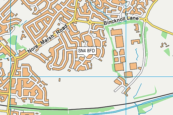 SN4 8FD map - OS VectorMap District (Ordnance Survey)