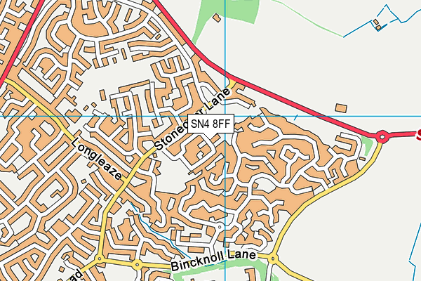 SN4 8FF map - OS VectorMap District (Ordnance Survey)