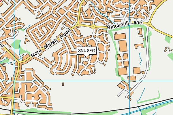 SN4 8FG map - OS VectorMap District (Ordnance Survey)