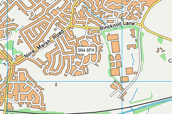 SN4 8FH map - OS VectorMap District (Ordnance Survey)
