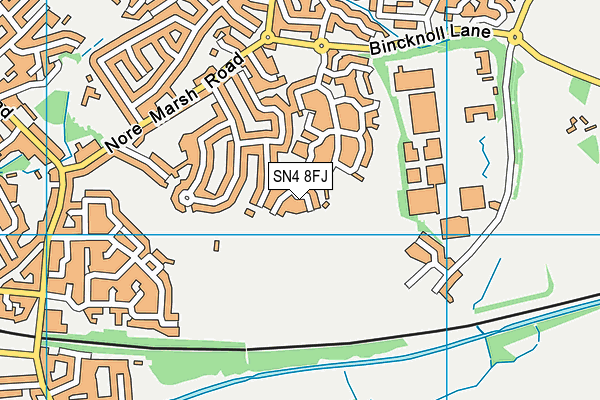 SN4 8FJ map - OS VectorMap District (Ordnance Survey)