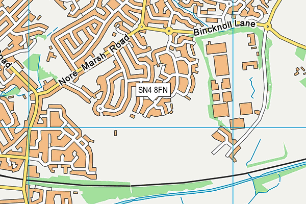SN4 8FN map - OS VectorMap District (Ordnance Survey)