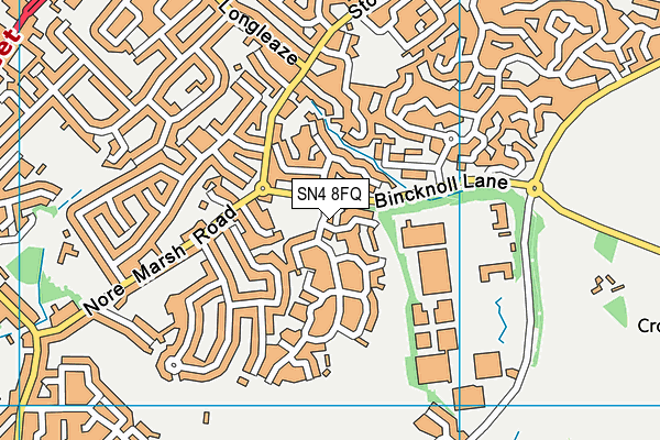 SN4 8FQ map - OS VectorMap District (Ordnance Survey)
