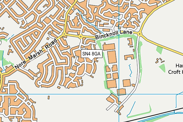 SN4 8GA map - OS VectorMap District (Ordnance Survey)
