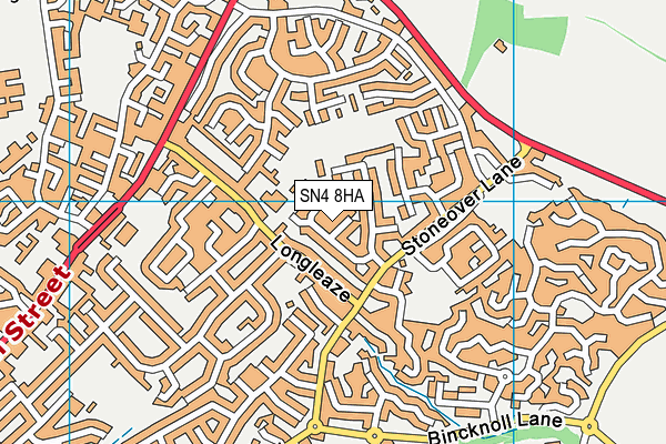SN4 8HA map - OS VectorMap District (Ordnance Survey)