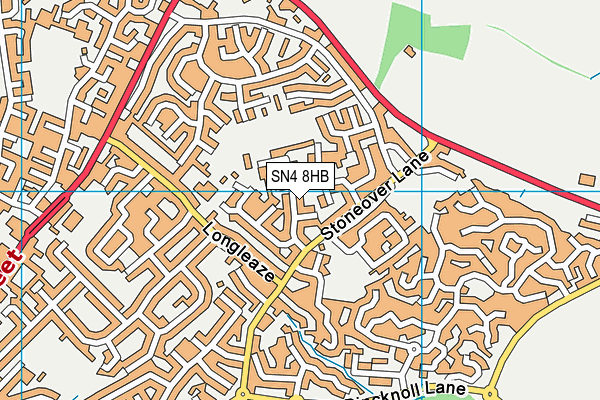 SN4 8HB map - OS VectorMap District (Ordnance Survey)