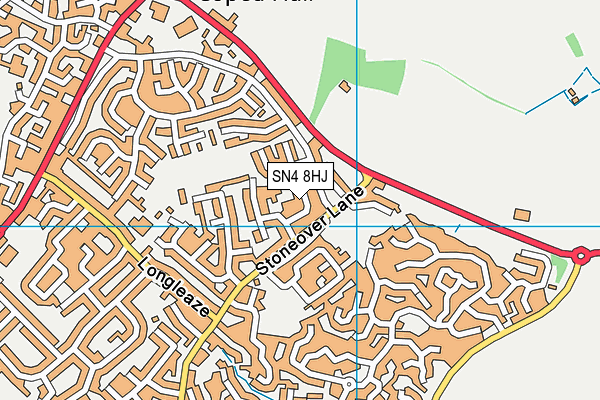 SN4 8HJ map - OS VectorMap District (Ordnance Survey)