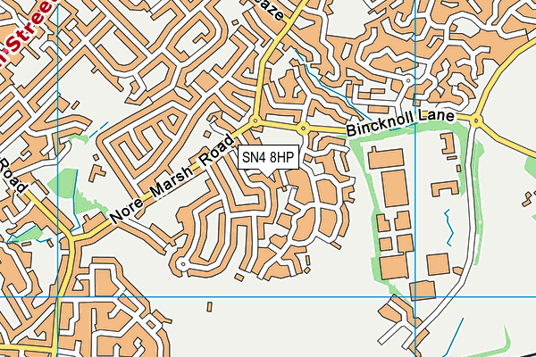 SN4 8HP map - OS VectorMap District (Ordnance Survey)