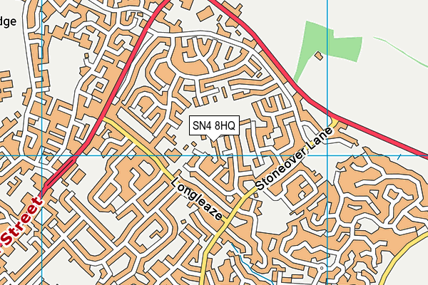 SN4 8HQ map - OS VectorMap District (Ordnance Survey)
