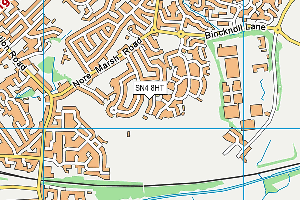 SN4 8HT map - OS VectorMap District (Ordnance Survey)