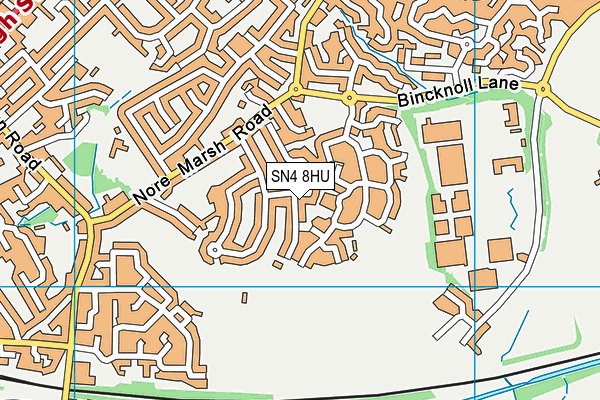 SN4 8HU map - OS VectorMap District (Ordnance Survey)