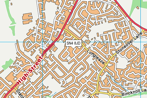 SN4 8JD map - OS VectorMap District (Ordnance Survey)