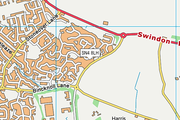 SN4 8LH map - OS VectorMap District (Ordnance Survey)