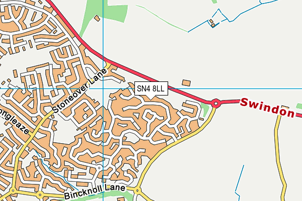 SN4 8LL map - OS VectorMap District (Ordnance Survey)