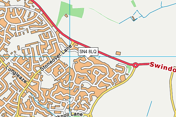 SN4 8LQ map - OS VectorMap District (Ordnance Survey)