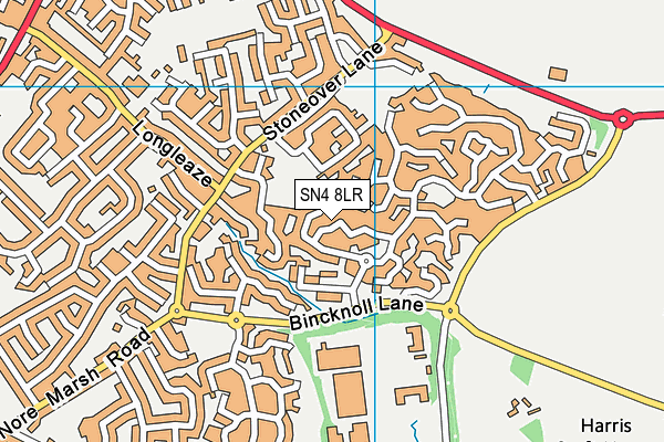 SN4 8LR map - OS VectorMap District (Ordnance Survey)