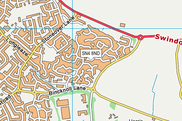 SN4 8ND map - OS VectorMap District (Ordnance Survey)