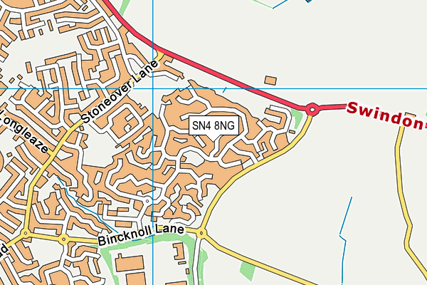 SN4 8NG map - OS VectorMap District (Ordnance Survey)