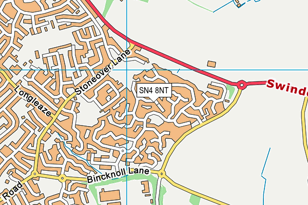 SN4 8NT map - OS VectorMap District (Ordnance Survey)