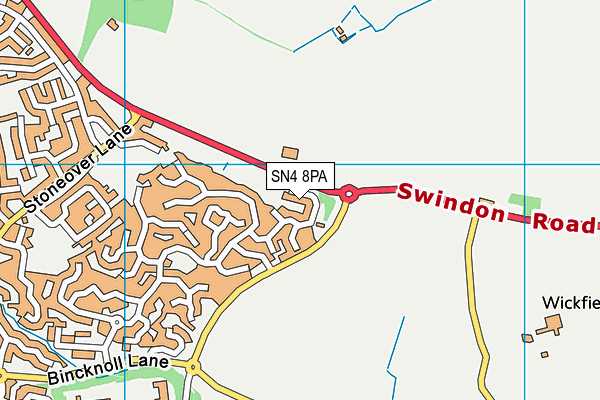 SN4 8PA map - OS VectorMap District (Ordnance Survey)