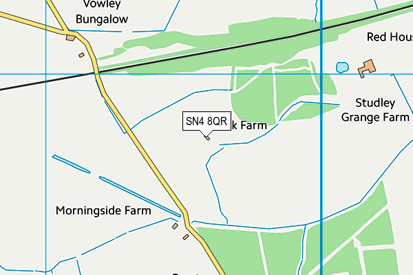 SN4 8QR map - OS VectorMap District (Ordnance Survey)