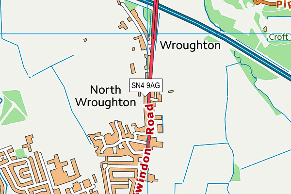 North Wroughton Recreation Ground map (SN4 9AG) - OS VectorMap District (Ordnance Survey)