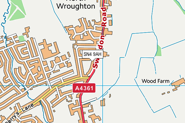 SN4 9AH map - OS VectorMap District (Ordnance Survey)