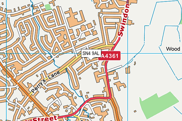 SN4 9AL map - OS VectorMap District (Ordnance Survey)