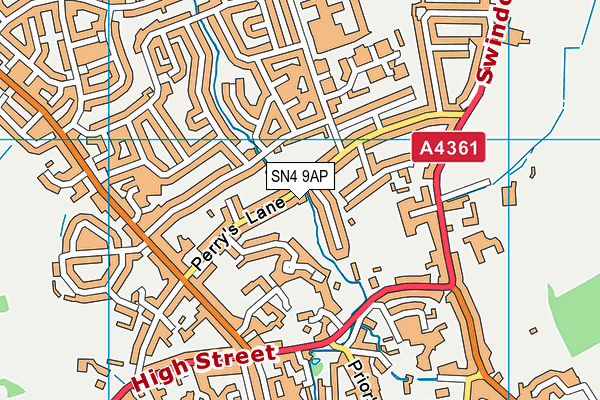 SN4 9AP map - OS VectorMap District (Ordnance Survey)