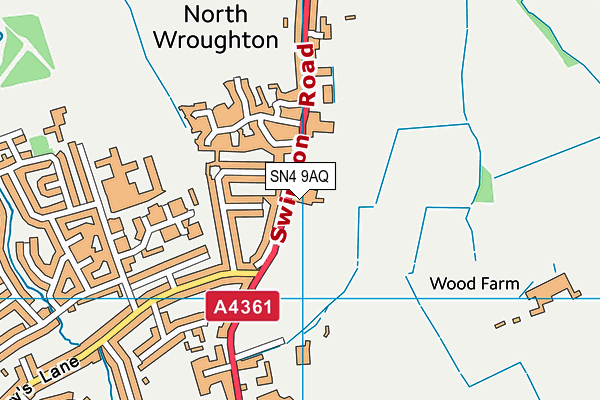 SN4 9AQ map - OS VectorMap District (Ordnance Survey)