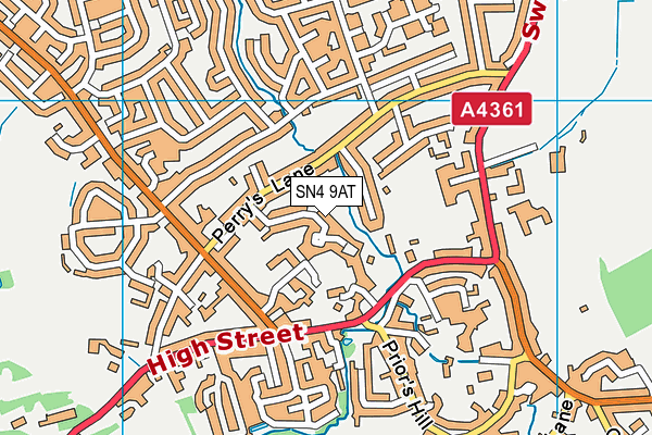 SN4 9AT map - OS VectorMap District (Ordnance Survey)