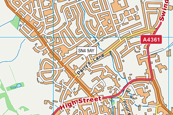 SN4 9AY map - OS VectorMap District (Ordnance Survey)