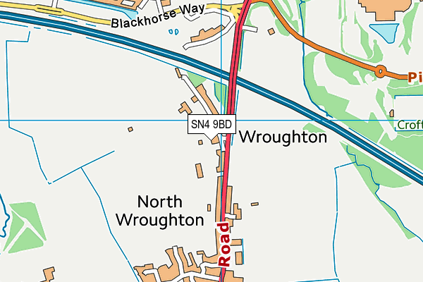 SN4 9BD map - OS VectorMap District (Ordnance Survey)