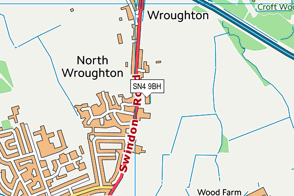 SN4 9BH map - OS VectorMap District (Ordnance Survey)