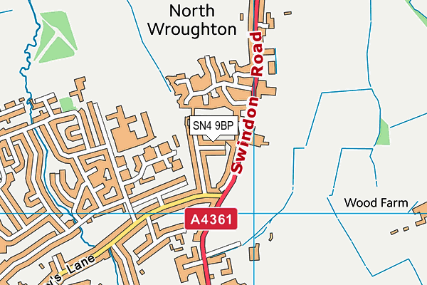 SN4 9BP map - OS VectorMap District (Ordnance Survey)