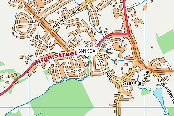 SN4 9DA map - OS VectorMap District (Ordnance Survey)