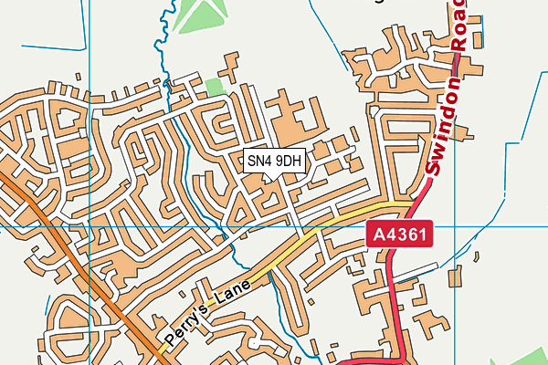 SN4 9DH map - OS VectorMap District (Ordnance Survey)