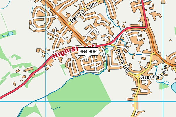 SN4 9DP map - OS VectorMap District (Ordnance Survey)