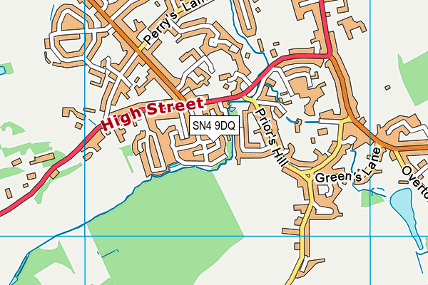 SN4 9DQ map - OS VectorMap District (Ordnance Survey)