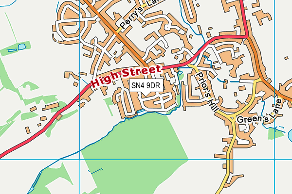 SN4 9DR map - OS VectorMap District (Ordnance Survey)